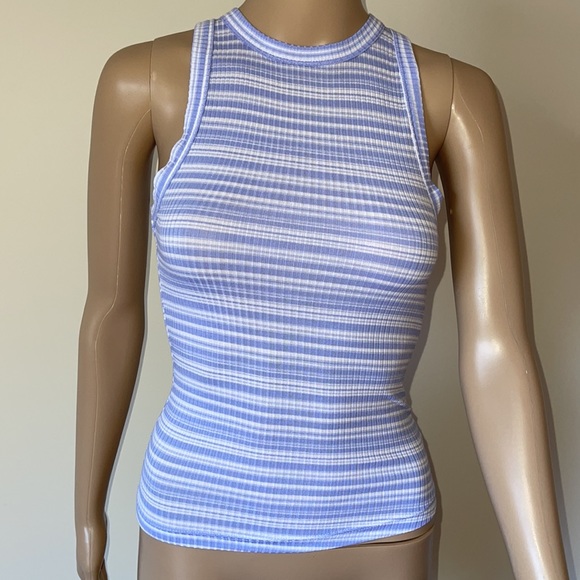 KOOKAI | Periwinkle stripe rib tank - Picture 8 of 8